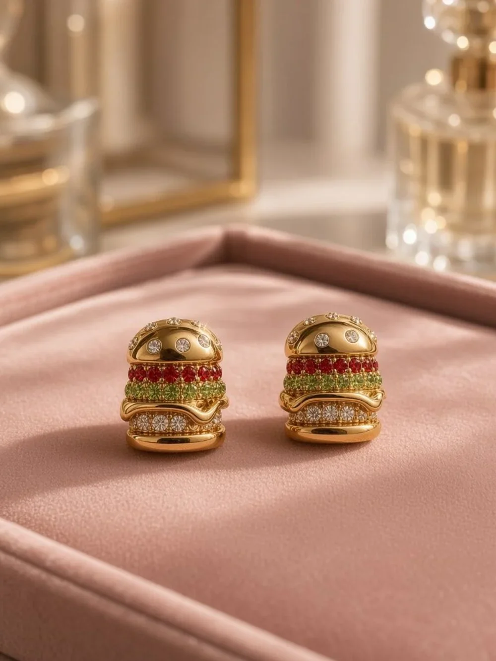 NWT Kate Spade New York Fast Food Burger stud earrings